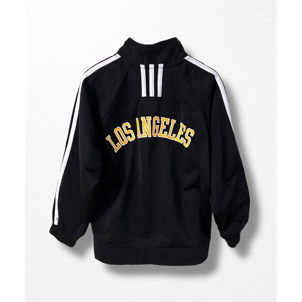 Adidas LA Lakers Youth 3-Stripe Track Jacket, Size 5/6 - Picture 5 of 9